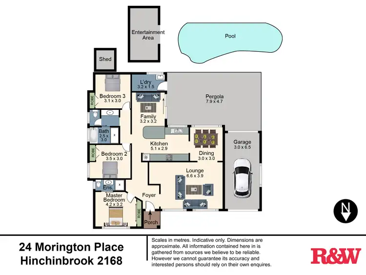 Floorplan of Homely house listing, 24 Mornington Place, Hinchinbrook NSW 2168