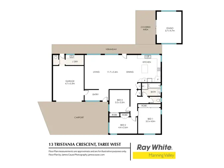 Floorplan of Homely house listing, 13 Tristania Crescent, Taree NSW 2430