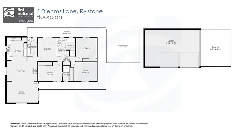 Floorplan of Homely house listing, 6 Diehms Lane, Rylstone NSW 2849