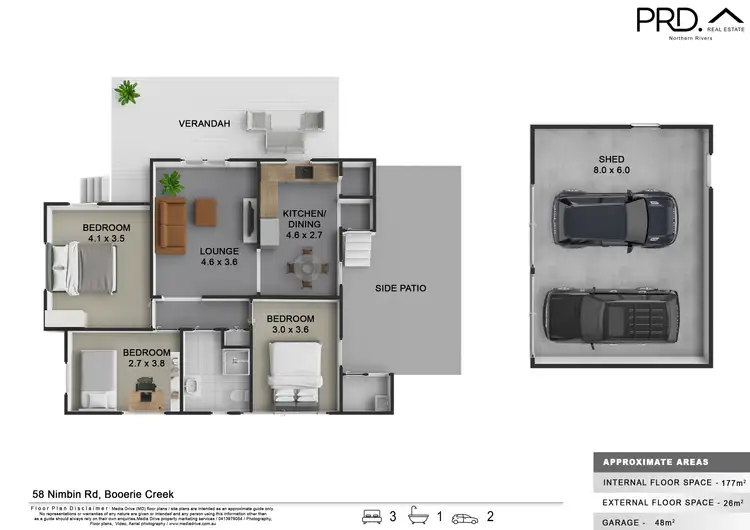 Floorplan of Homely house listing, 58 Nimbin Road, Lismore NSW 2480