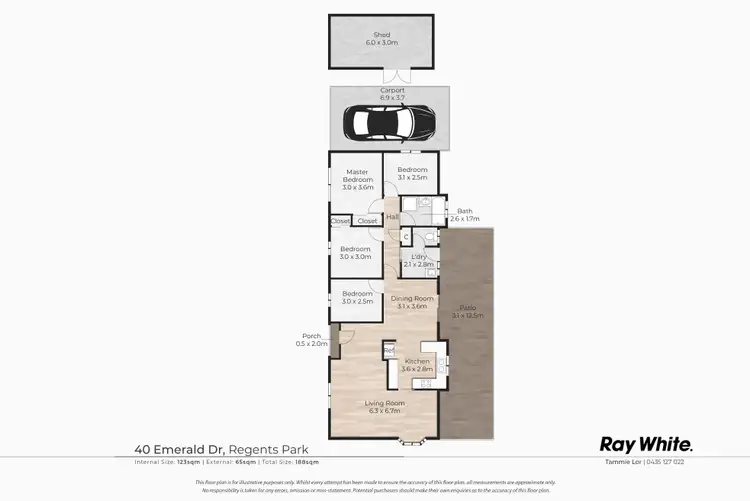 Floorplan of Homely house listing, 40 Emerald Drive, Regents Park QLD 4118