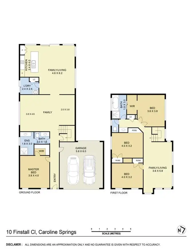Floorplan of Homely house listing, 10 Finstall Close, Caroline Springs VIC 3023