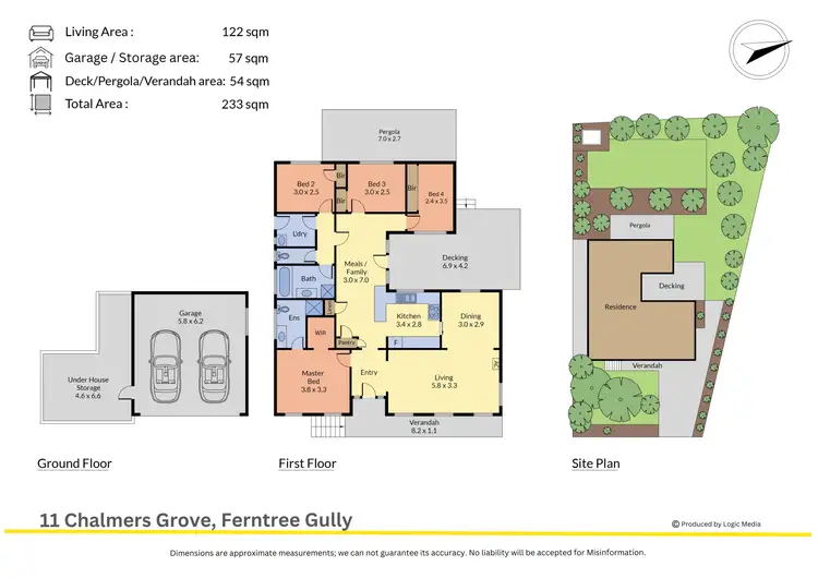 Floorplan of Homely house listing, 11 Chalmers Grove, Ferntree Gully VIC 3156