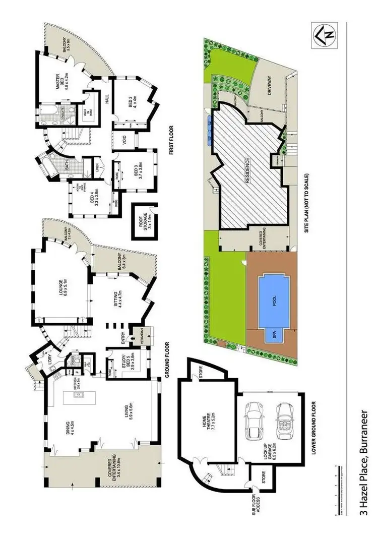 Floorplan of Homely house listing, 3 Hazel Place, Burraneer NSW 2230