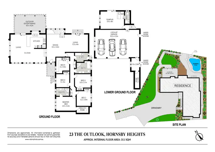 Floorplan of Homely house listing, 23 The Outlook, Hornsby Heights NSW 2077