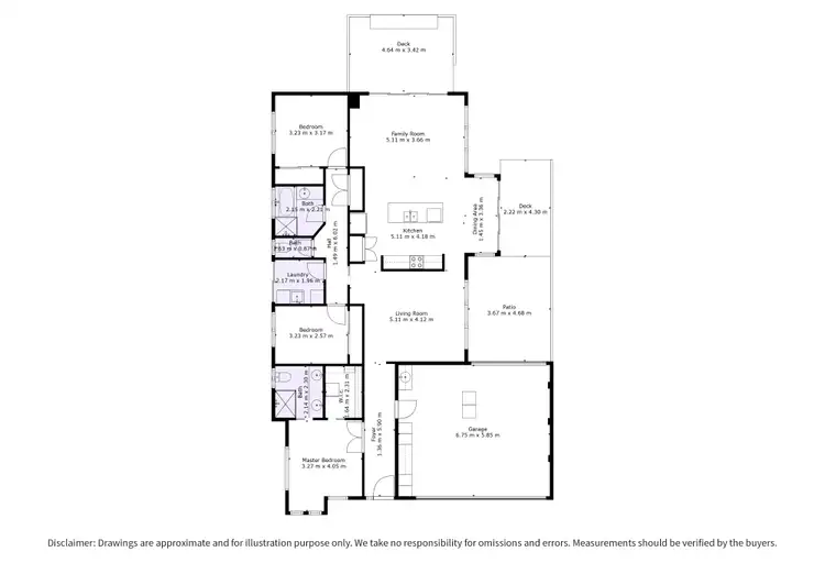 Floorplan of Homely house listing, 65 Bellfield Drive, Craigieburn VIC 3064