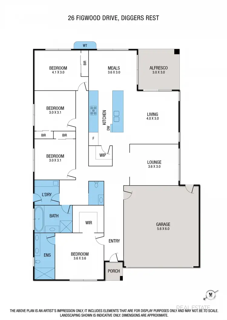 Floorplan of Homely house listing, 26 Figwood Drive, Diggers Rest VIC 3427