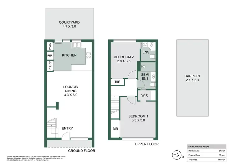 Floorplan of Homely townhouse listing, 7/53 Stirling Highway, Nedlands WA 6009