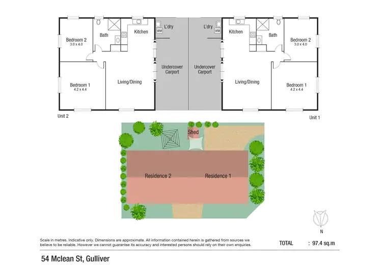 Floorplan of Homely unit listing, 54 Mclean Street, Gulliver QLD 4812