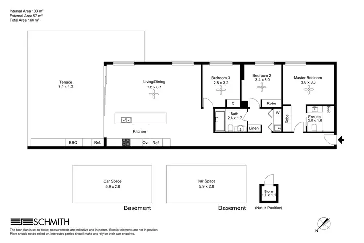 Floorplan of Homely apartment listing, 102/106 Pacific Parade, Bilinga QLD 4225