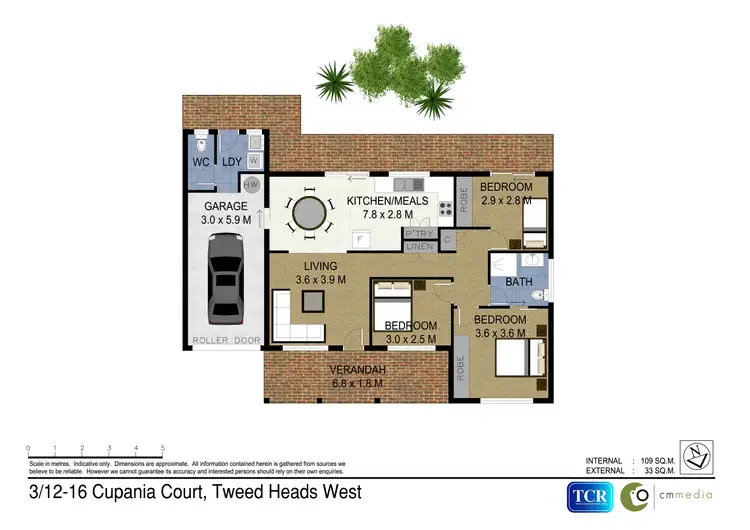 Floorplan of Homely villa listing, 3/12 Cupania Court, Tweed Heads West NSW 2485
