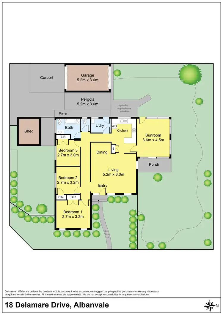 Floorplan of Homely house listing, 18 Delamare Drive, Albanvale VIC 3021