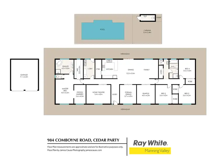 Floorplan of Homely rural property listing, 984 Comboyne Road, Cedar Party NSW 2429