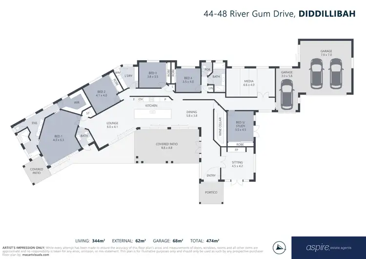 Floorplan of Homely house listing, 44-48 River Gum Drive, Diddillibah QLD 4559