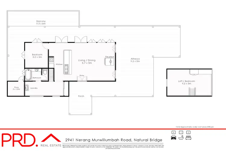 Floorplan of Homely rural property listing, 2941 Nerang Murwillumbah Road, Natural Bridge QLD 4211