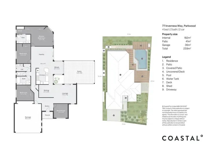Floorplan of Homely house listing, 77 Inverness Way, Parkwood QLD 4214