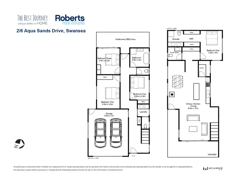 Floorplan of Homely house listing, 2/6 Aqua Sands Drive, Swansea TAS 7190