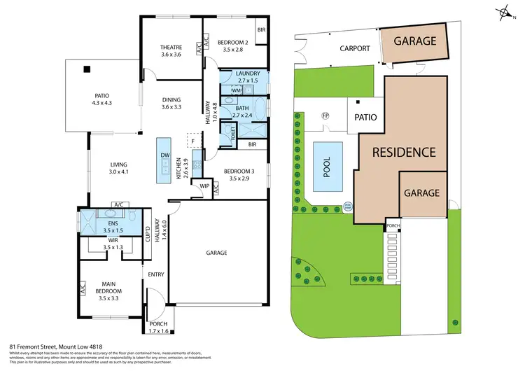 Floorplan of Homely house listing, 81 Fremont Street, Mount Low QLD 4818