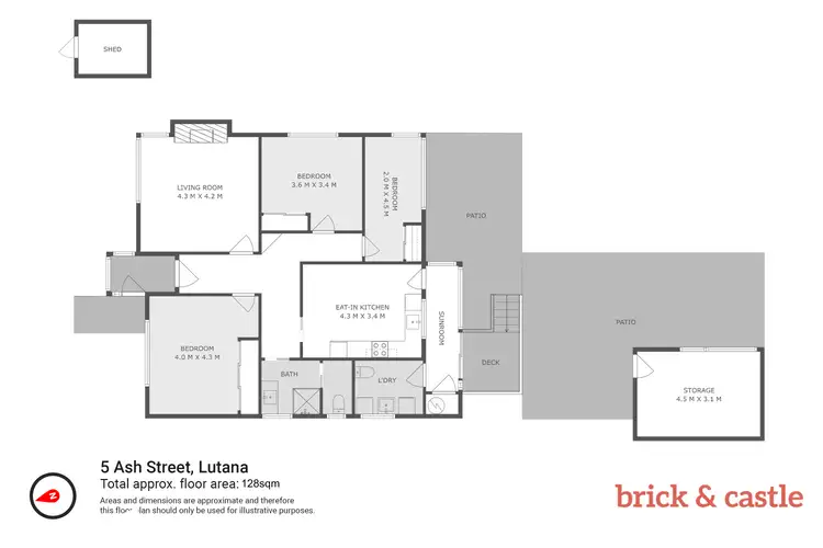 Floorplan of Homely house listing, 5 Ash St, Lutana TAS 7009