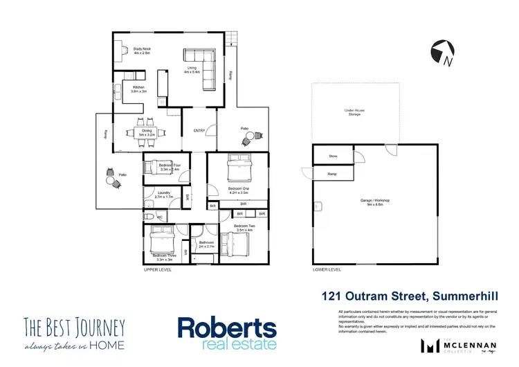 Floorplan of Homely house listing, 121 Outram Street, Summerhill TAS 7250