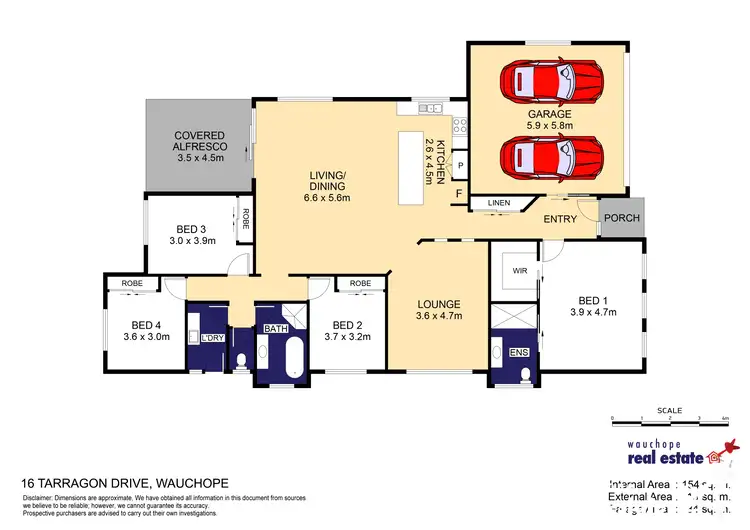 Floorplan of Homely house listing, 16 Tarragon Drive, Wauchope NSW 2446