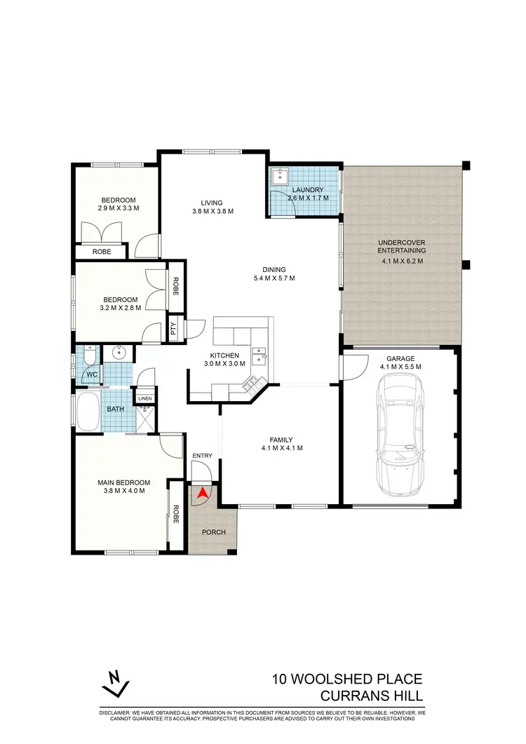 Floorplan of Homely house listing, 10 Woolshed Place, Currans Hill NSW 2567