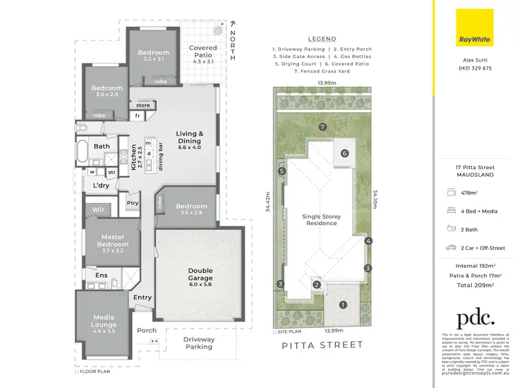 Floorplan of Homely house listing, 17 Pitta Street, Maudsland QLD 4210