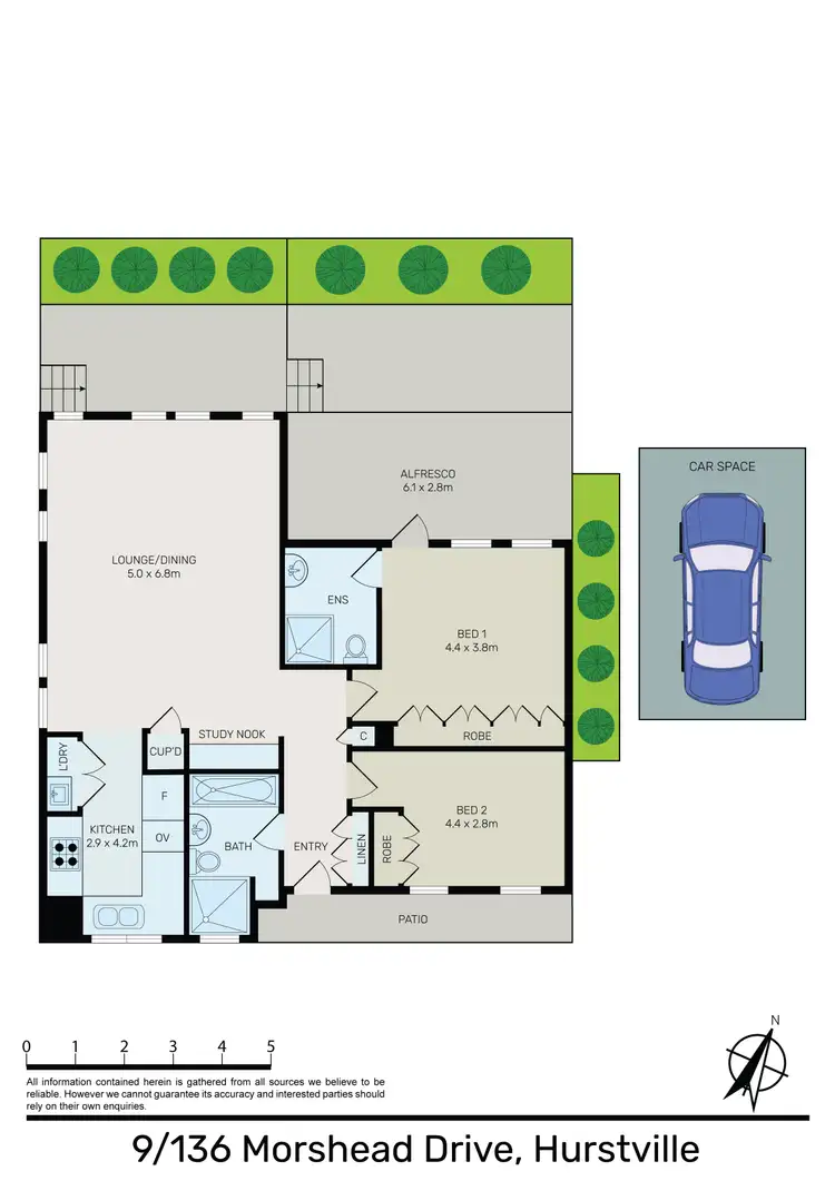 Floorplan of Homely apartment listing, 9/136 Morshead Drive, Hurstville Grove NSW 2220