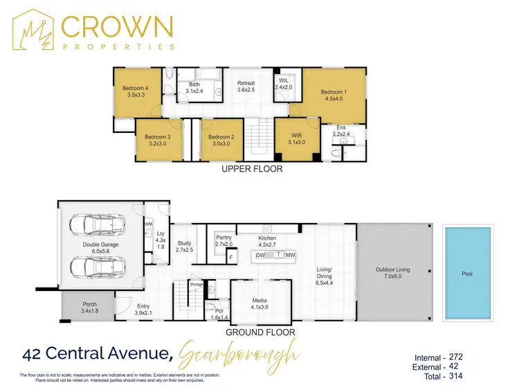 Floorplan of Homely house listing, 42 Central Avenue, Scarborough QLD 4020