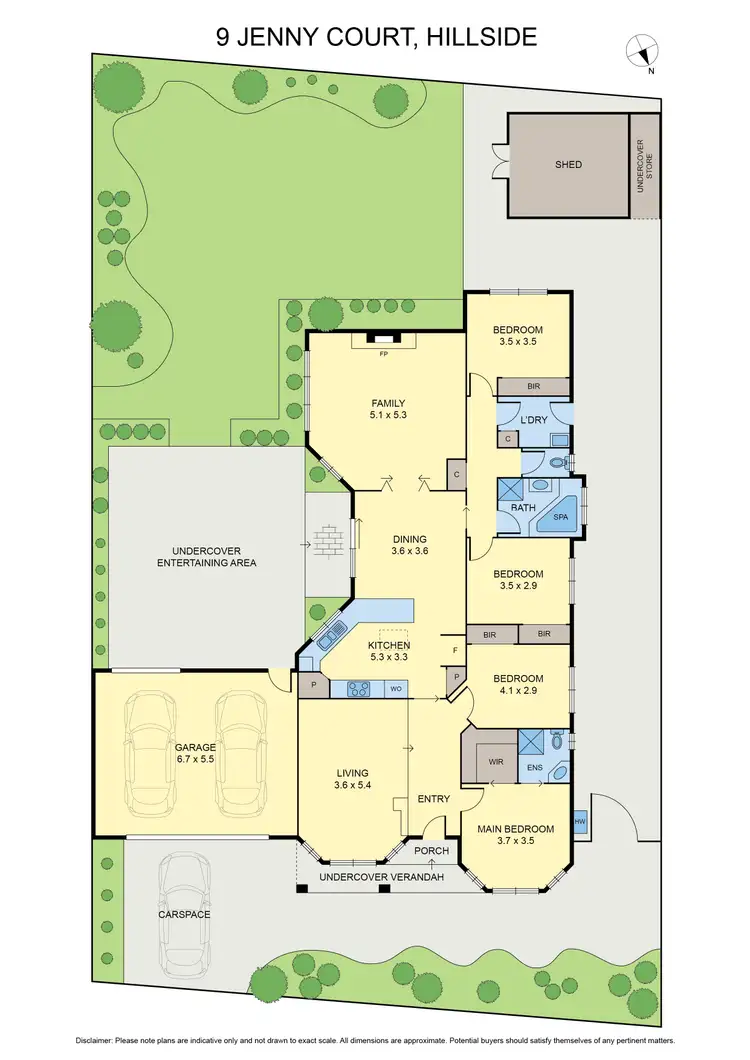Floorplan of Homely house listing, 9 Jenny Court, Hillside VIC 3037