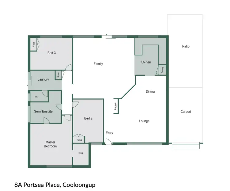 Floorplan of Homely house listing, 8A Portsea Place, Cooloongup WA 6168