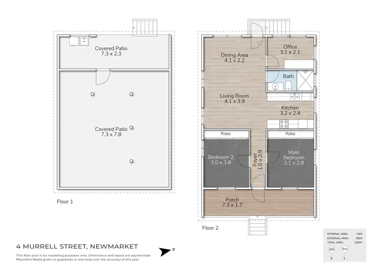 Floorplan of Homely house listing, 4 Murrell Street, Newmarket QLD 4051