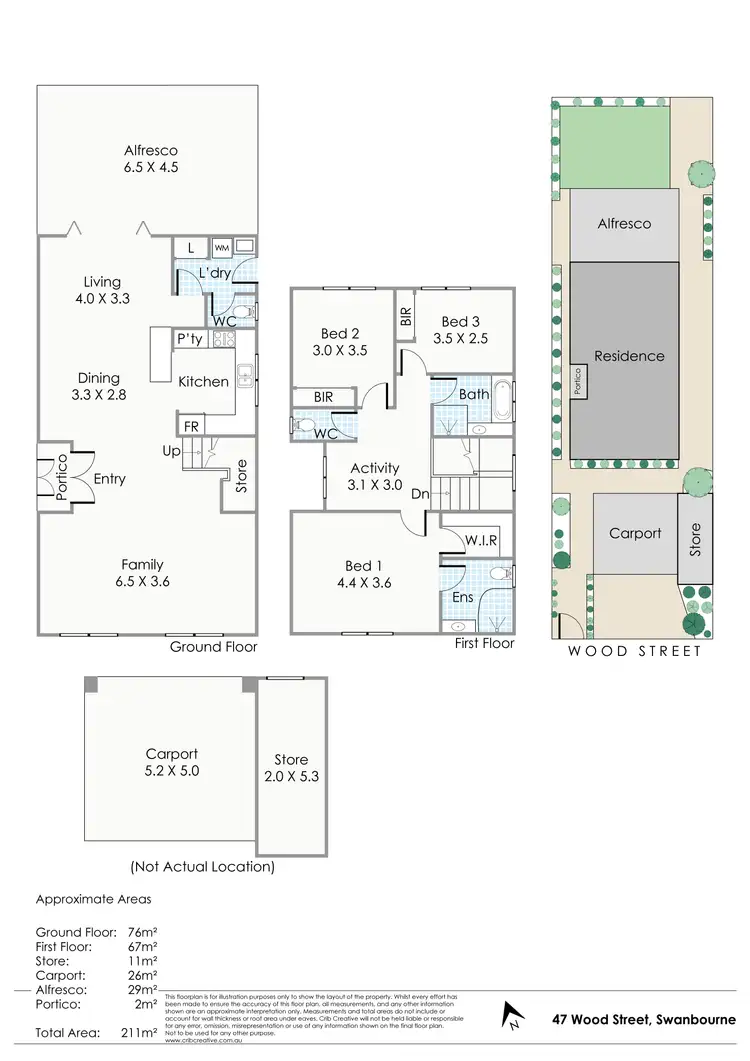 Floorplan of Homely house listing, 47 Wood Street, Swanbourne WA 6010