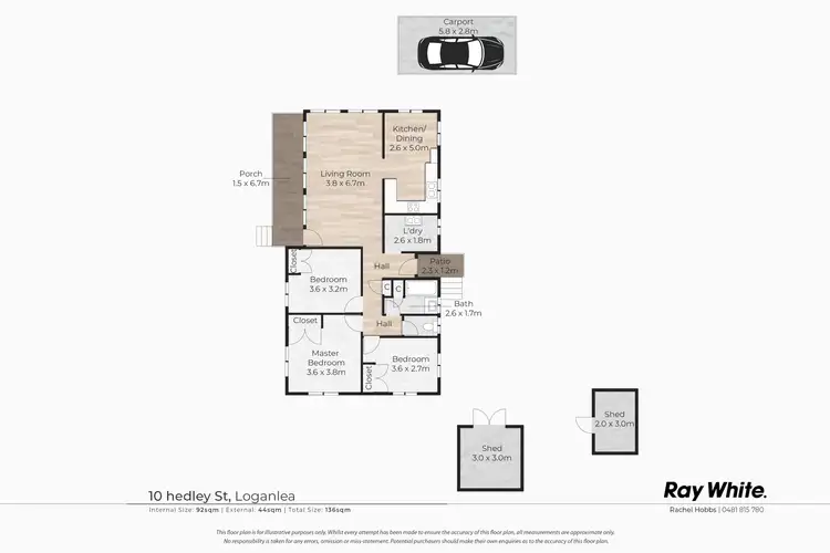 Floorplan of Homely house listing, 10 Hedley Street, Loganlea QLD 4131