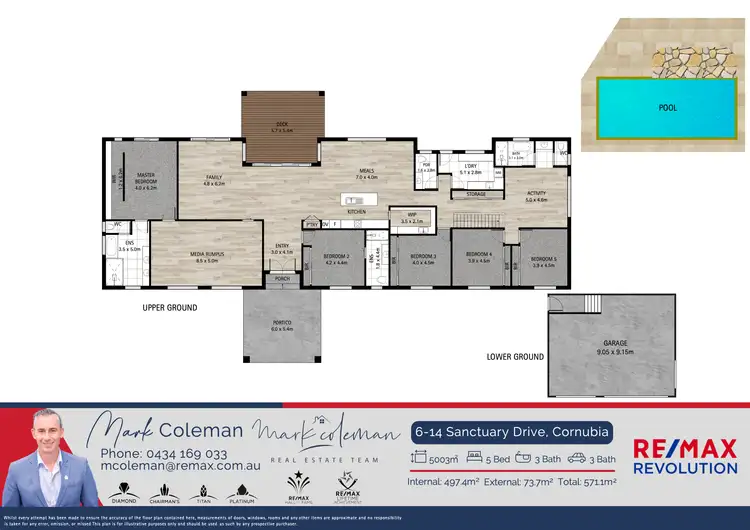 Floorplan of Homely house listing, 6-14 Sanctuary Drive, Cornubia QLD 4130