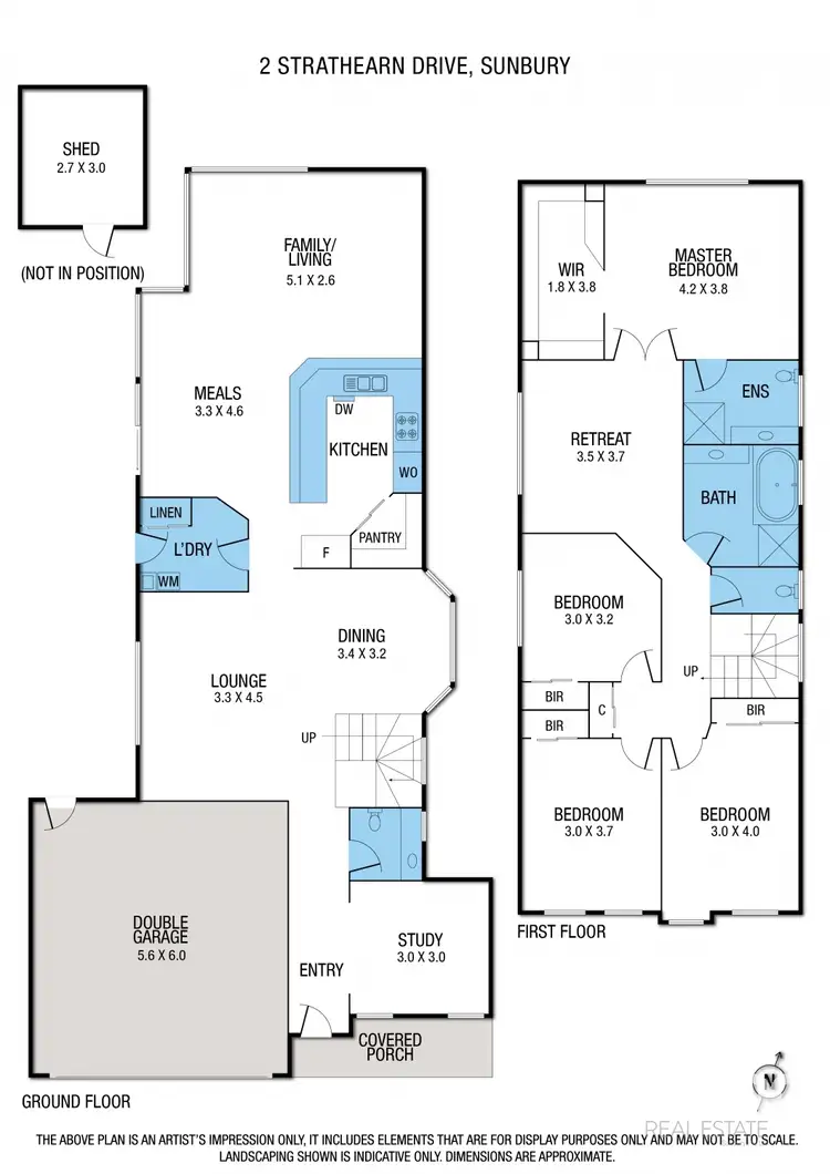 Floorplan of Homely house listing, 2 Strathearn Drive, Sunbury VIC 3429