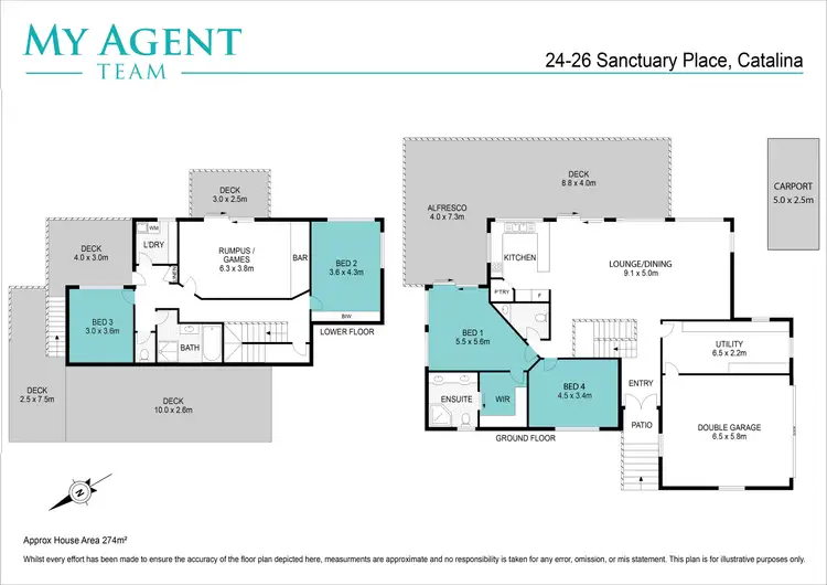 Floorplan of Homely house listing, 24-26 Sanctuary Place, Catalina NSW 2536
