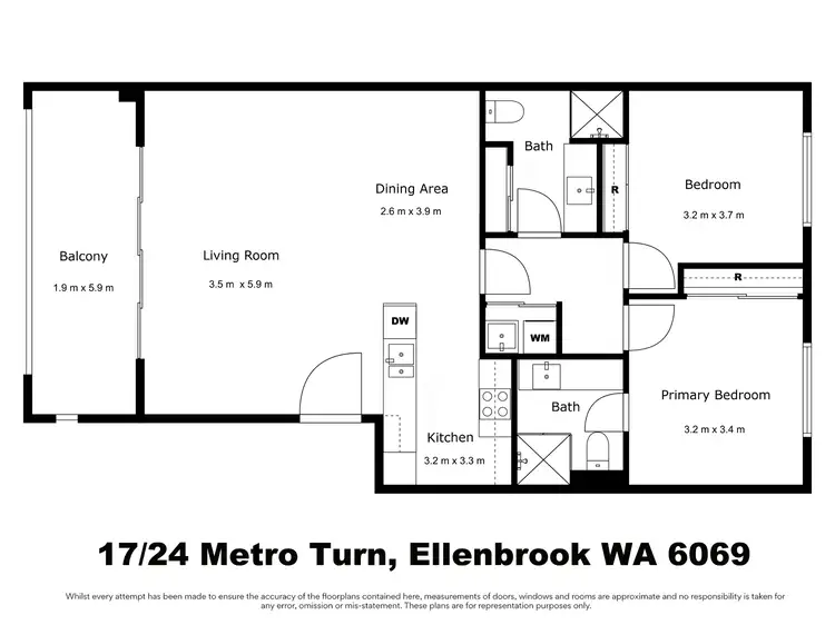 Floorplan of Homely house listing, 17/24 Metro Turn, Ellenbrook WA 6069