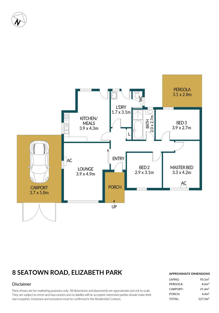 Floorplan of Homely house listing, 8 Seatown Road, Elizabeth Park SA 5113