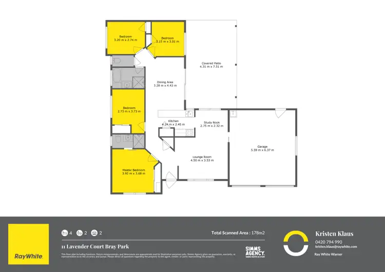 Floorplan of Homely house listing, 11 Lavender Court, Bray Park QLD 4500