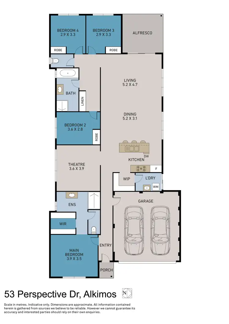 Floorplan of Homely house listing, 53 Perspective Drive, Alkimos WA 6038
