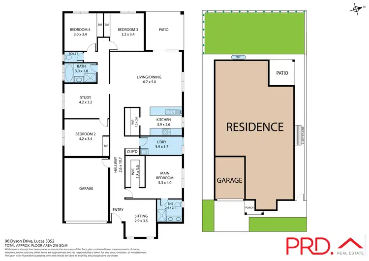 Floorplan of Homely house listing, 90 Dyson Drive, Lucas VIC 3350