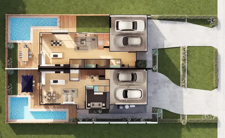 Floorplan of Homely semi-detached listing, 1/24 Ilumba Street, Buddina QLD 4575