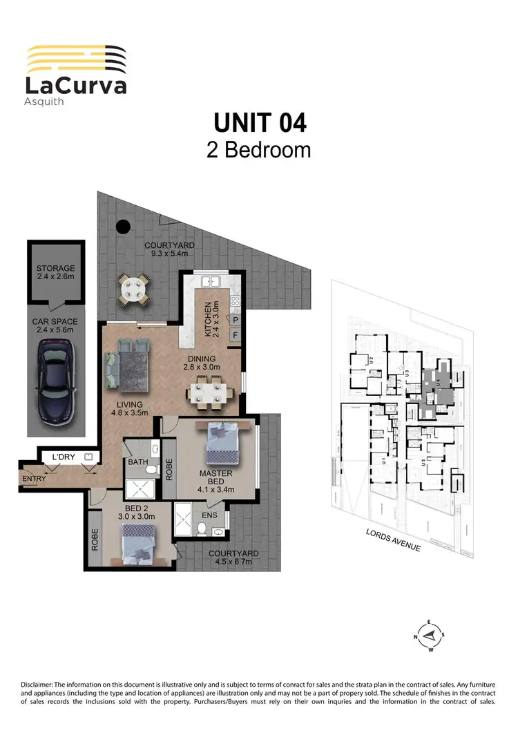 Floorplan of Homely apartment listing, 9/8 Lords Avenue, Asquith NSW 2077