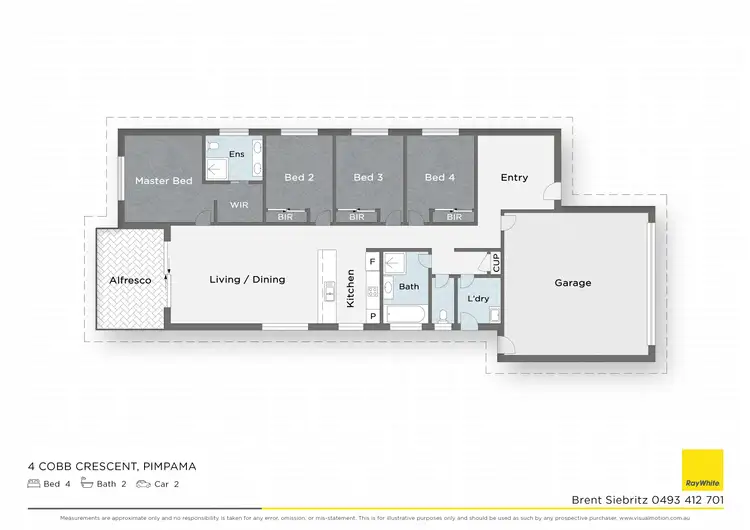 Floorplan of Homely house listing, 4 Cobb Crescent, Pimpama QLD 4209
