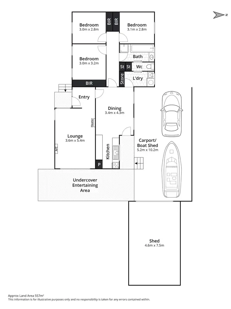 Floorplan of Homely house listing, 18 Ranger Court, Whittington VIC 3219
