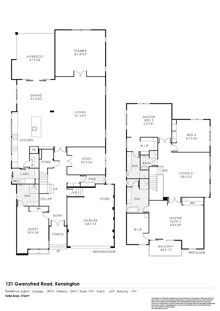 Floorplan of Homely house listing, 121 Gwenyfred Road, Kensington WA 6151