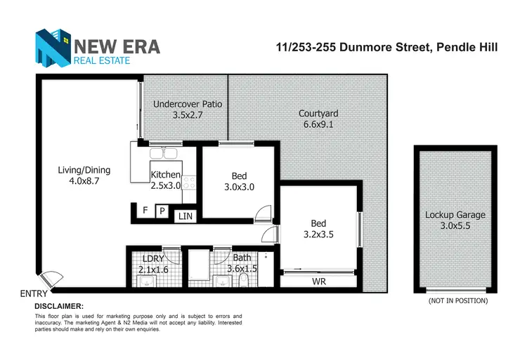 Floorplan of Homely apartment listing, 11/253-255 Dunmore Street, Pendle Hill NSW 2145
