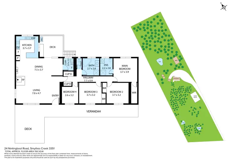 Floorplan of Homely house listing, 24 Nintingbool Road, Smythes Creek VIC 3351