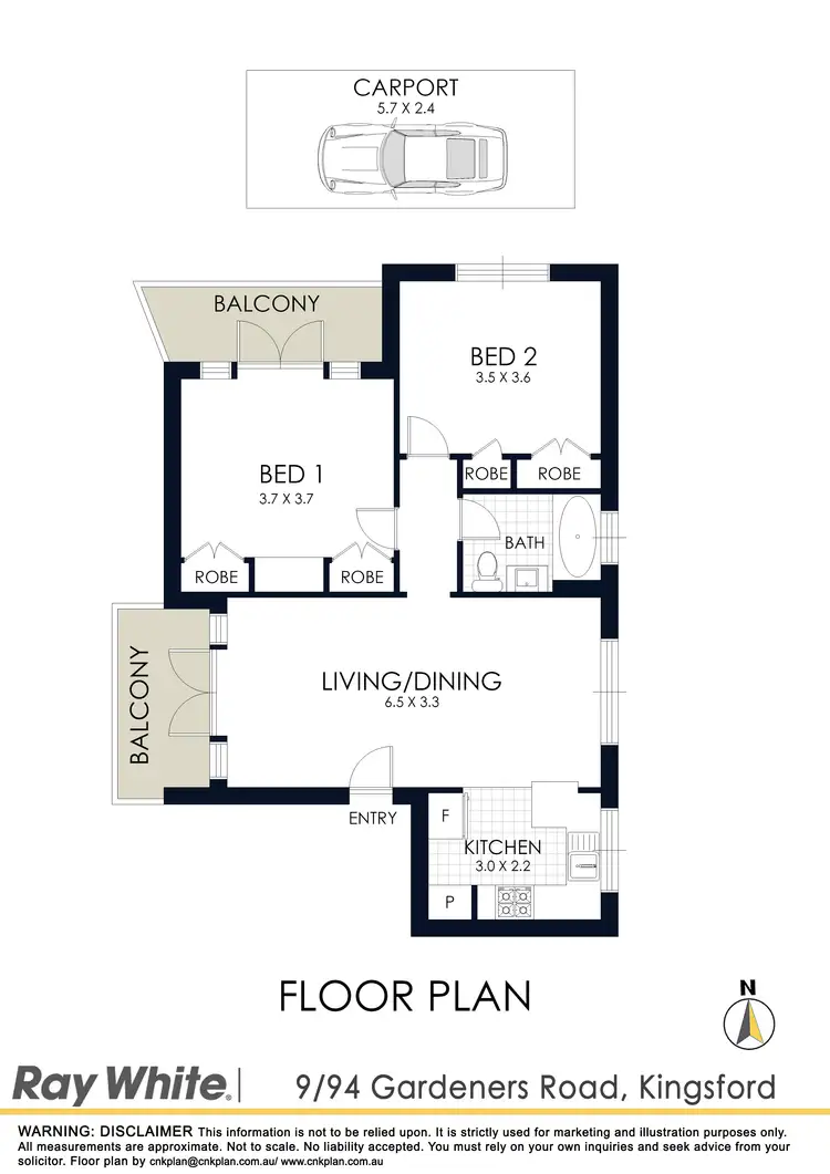 Floorplan of Homely apartment listing, 9/94 Gardeners Road, Kingsford NSW 2032